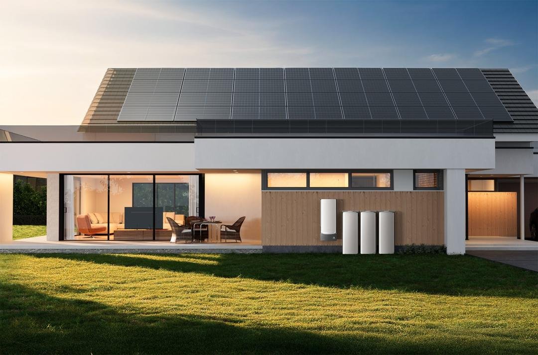 EcoFlow home battery storage with solar panels